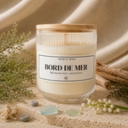 Bougie parfumée Bord de mer - Chic Bottle -Piramide olfative