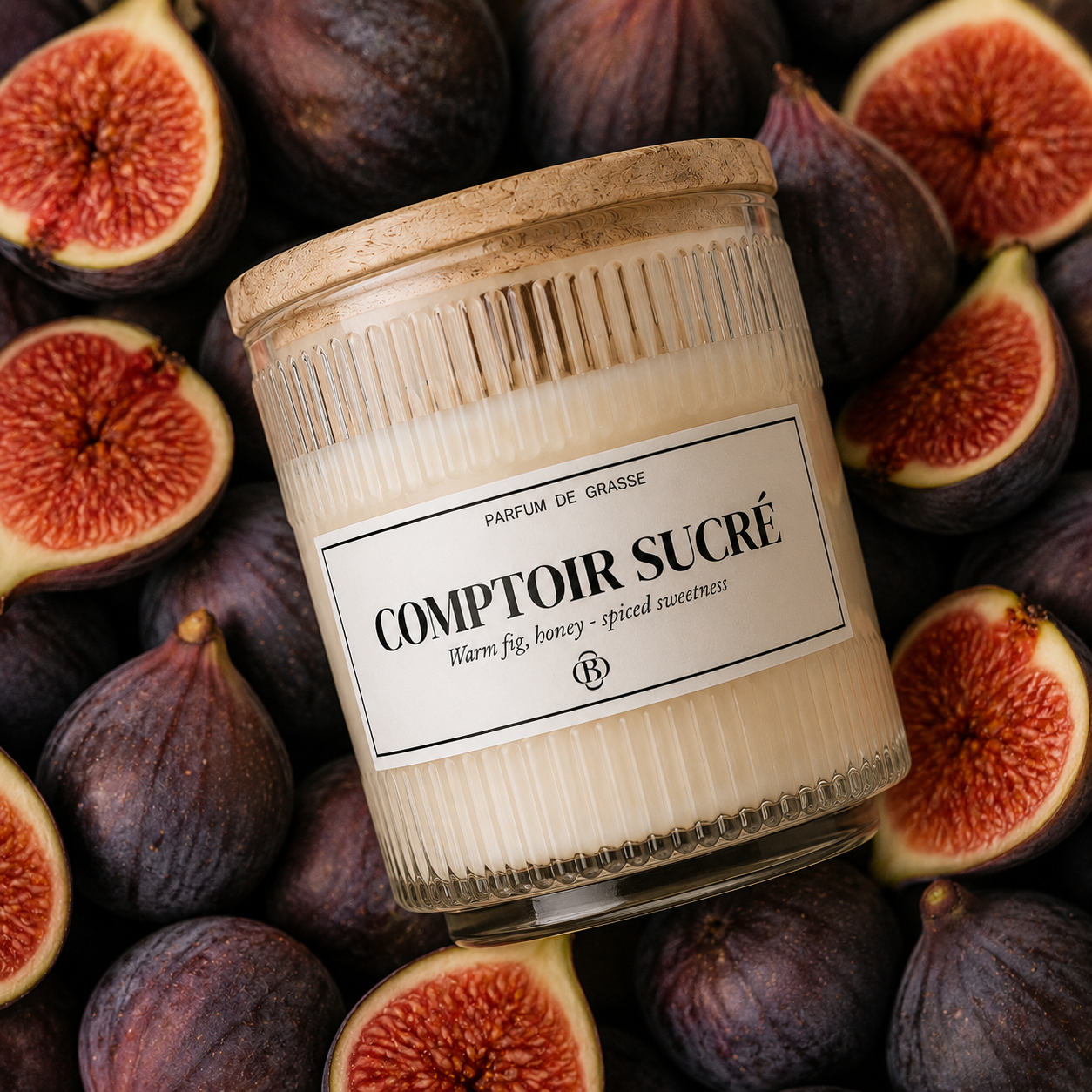 Bougie parfumée Comptoir sucré - Belle - Chic Bottle