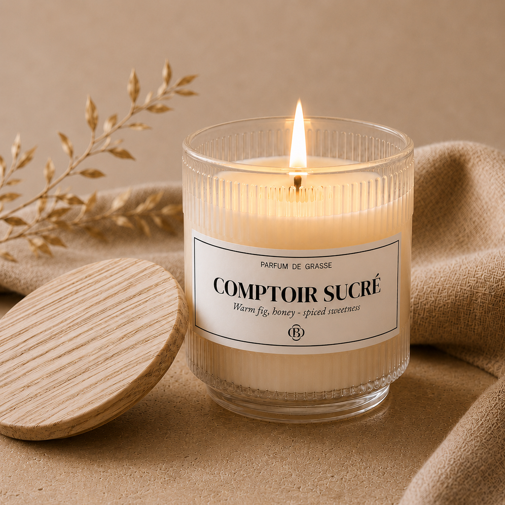 Bougie parfumée Comptoir sucré - lifestyle - Chic Bottle