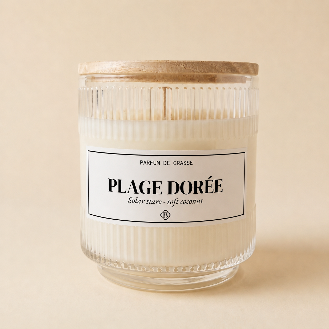 Bougie parfumée Plage Dorée - Chic Bottle