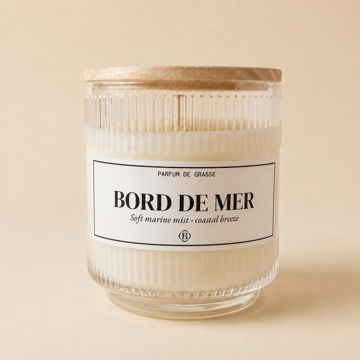 Bougie parfumee bord de mer Chic_Bottle