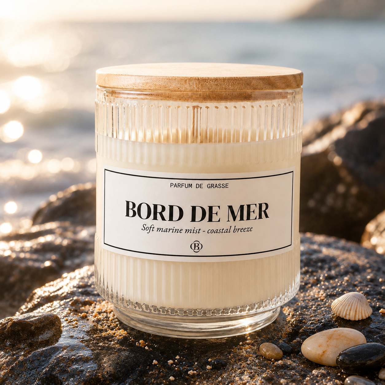 Bougie parfumée bord de mer - Chic Bottle -Fleur de Sakura