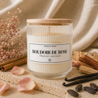Bougie parfumée boudoir de rose - Chic Bottle -Piramide olfative