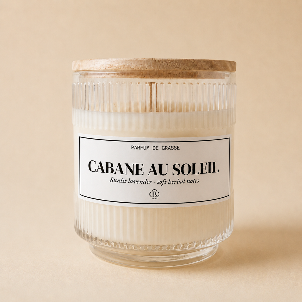 Bougie parfumée cabane au soleil- Chic Bottle