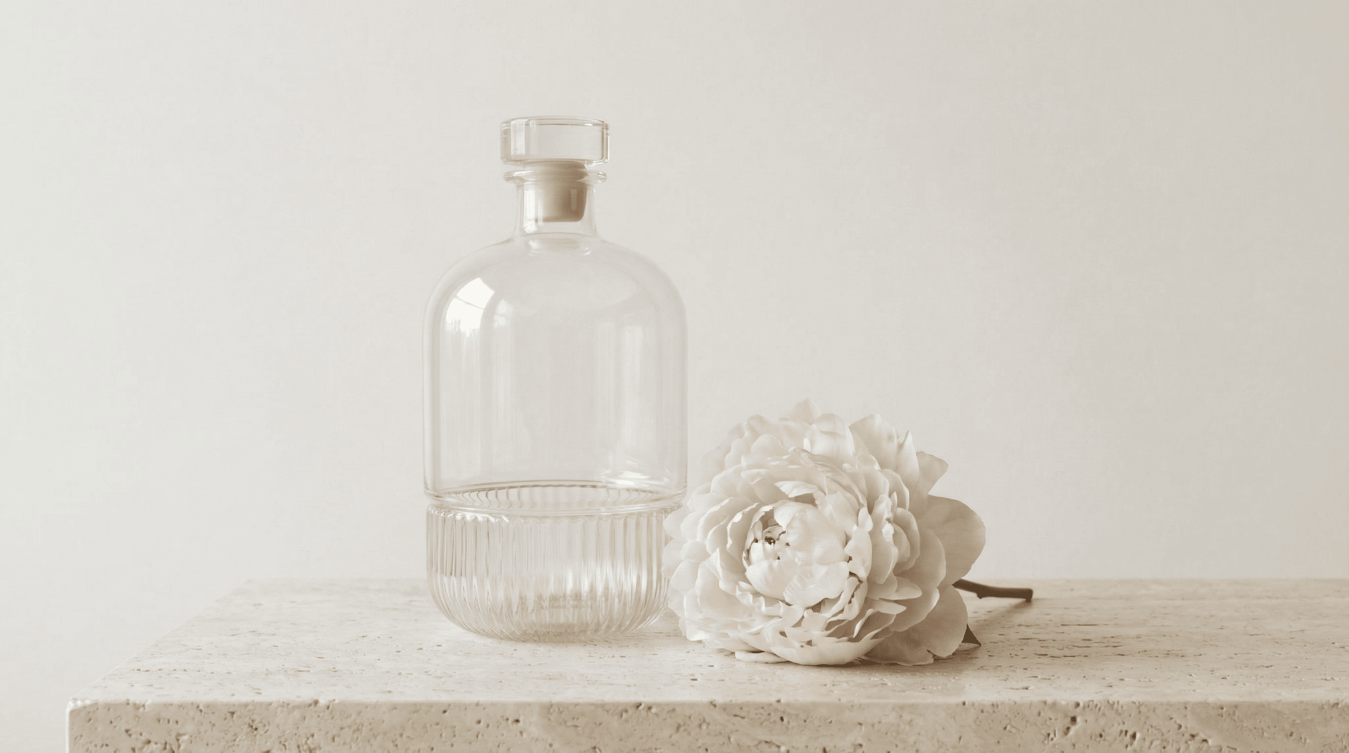 Carafe à eau printemps pivoine Chic Bottle 