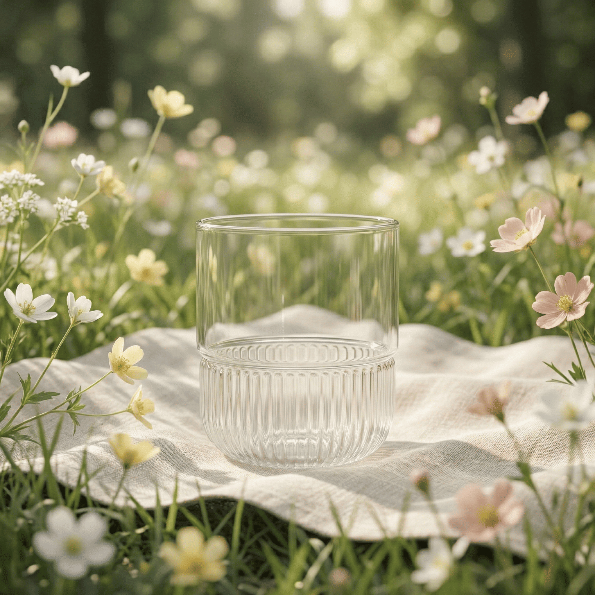 Verre à eau en verre Chic Bottle printemps