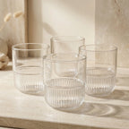 Verres à eau set 4 verres à eau en Verre Chic Bottle