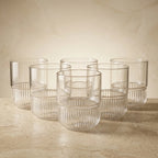 Verres à eau set 6 verres à eau en Verre Chic Bottle