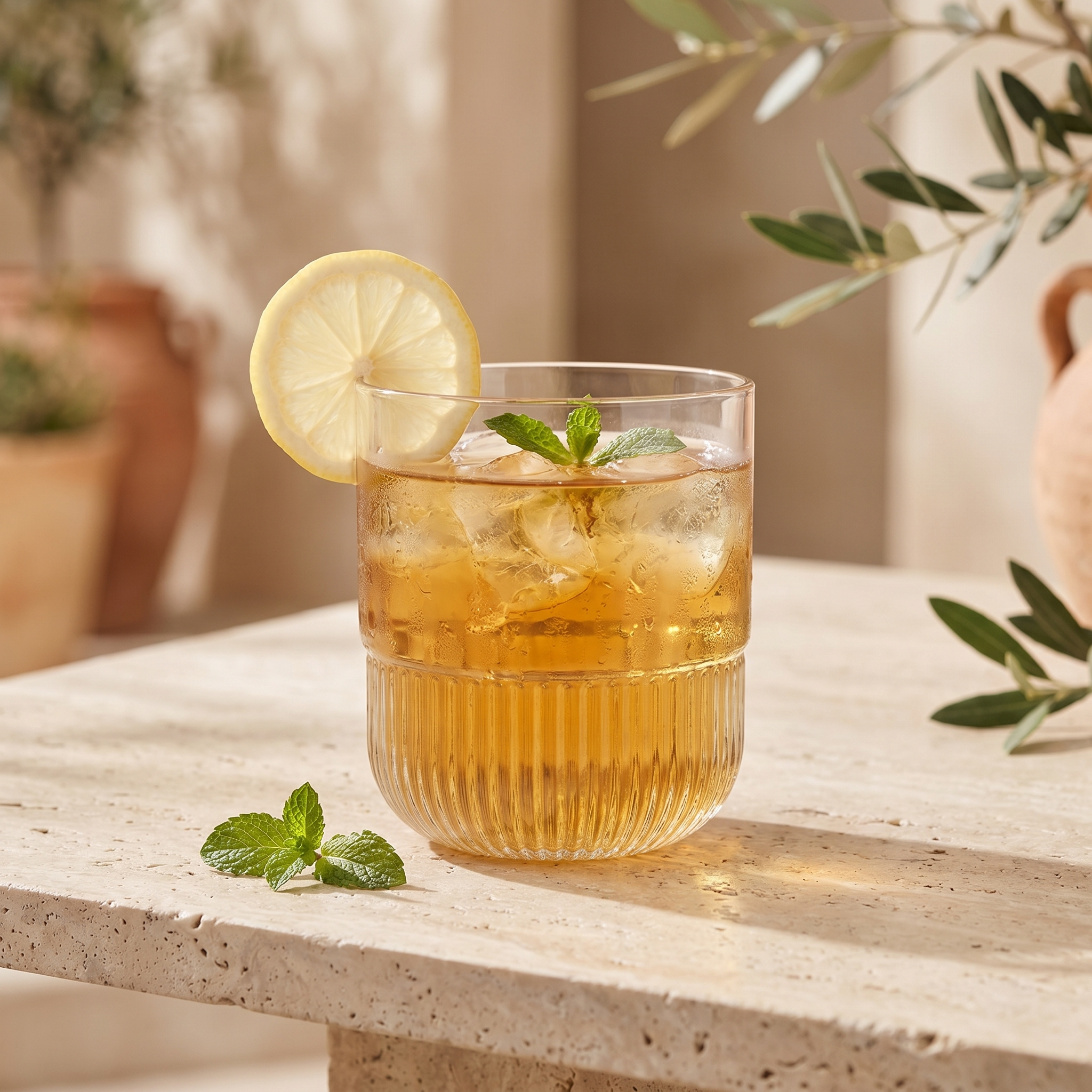 Verre à eau en verre Chic Bottle lifestyle ice tea